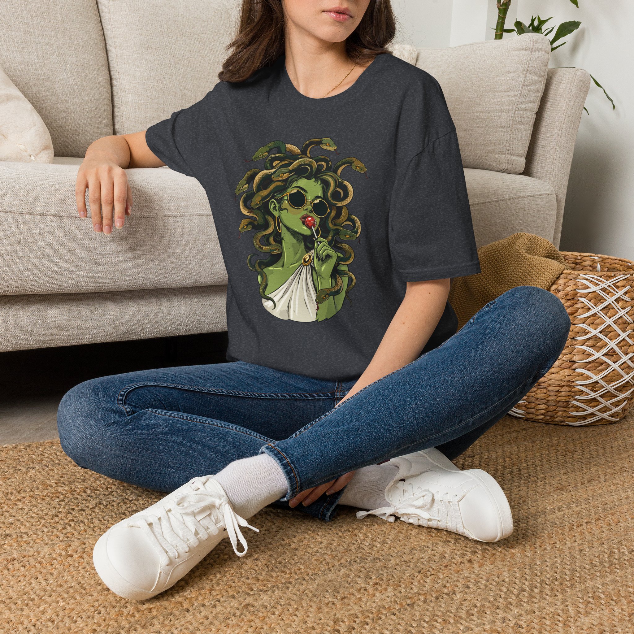 Medusa Unisex Softstyle T-Shirt - Image 2
